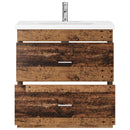vidaXL Fürdőszoba bútor szett Antik Fa 81 x 40 x 84,5 cm Szerelt Fa