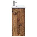 vidaXL Fürdőszoba bútor szett Antik Fa 81 x 40 x 84,5 cm Szerelt Fa