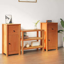 vidaXL Széf 2 pcs Faggyú barna 39 x 34,5 x 80 cm Tömör fenyőfa