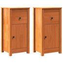 vidaXL Széf 2 pcs Faggyú barna 39 x 34,5 x 80 cm Tömör fenyőfa