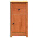 vidaXL Széf 2 pcs Faggyú barna 39 x 34,5 x 80 cm Tömör fenyőfa