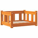 vidaXL Kutyafekhely Faggyú barna 55 x 45 x 28 cm Tömör fenyőfa
