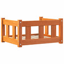 vidaXL Kutyafekhely Faggyú barna 55 x 45 x 28 cm Tömör fenyőfa