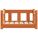 vidaXL Kutyafekhely Faggyú barna 55 x 45 x 28 cm Tömör fenyőfa