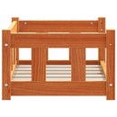 vidaXL Kutyafekhely Faggyú barna 55 x 45 x 28 cm Tömör fenyőfa