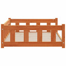 vidaXL Kutyafekhely Faggyú barna 55 x 45 x 28 cm Tömör fenyőfa