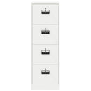 vidaXL Irattároló Szekrény fiókkal polcokkal Fehér 45,5 x 42 x 139 cm