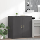 vidaXL Tárolószekrény Fekete 90 x 40 x 90 cm Acél