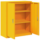 vidaXL Tárolószekrény Mustár sárga 90 x 40 x 105 cm Acél
