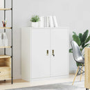 vidaXL Tárolószekrény Fehér 90 x 40 x 105 cm Acél