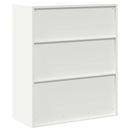 vidaXL Tárolószekrény Fehér 90 x 40 x 105 cm Acél