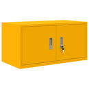 vidaXL Tárolószekrény Mustár sárga 80 x 40 x 40 cm Acél