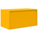 vidaXL Tárolószekrény Mustár sárga 80 x 40 x 40 cm Acél