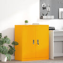 vidaXL Tárolószekrény Mustár sárga 80 x 40 x 90 cm Acél