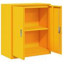 vidaXL Tárolószekrény Mustár sárga 80 x 40 x 90 cm Acél