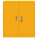 vidaXL Tárolószekrény Mustár sárga 80 x 40 x 90 cm Acél