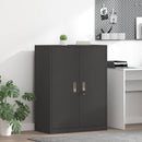 vidaXL Tárolószekrény Fekete 80 x 40 x 105 cm Acél