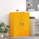vidaXL Tárolószekrény Mustár sárga 80 x 40 x 105 cm Acél