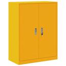 vidaXL Tárolószekrény Mustár sárga 80 x 40 x 105 cm Acél