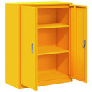 vidaXL Tárolószekrény Mustár sárga 80 x 40 x 105 cm Acél