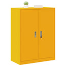 vidaXL Tárolószekrény Mustár sárga 80 x 40 x 105 cm Acél
