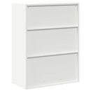 vidaXL Tárolószekrény Fehér 80 x 40 x 105 cm Acél