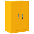 vidaXL Tárolószekrény Mustár sárga 60 x 40 x 90 cm Acél