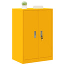 vidaXL Tárolószekrény Mustár sárga 60 x 40 x 90 cm Acél