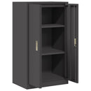 vidaXL Tárolószekrény Fekete 60 x 40 x 105 cm Acél