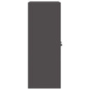 vidaXL Tárolószekrény Fekete 60 x 40 x 105 cm Acél