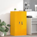vidaXL Tárolószekrény Mustár sárga 60 x 40 x 105 cm Acél
