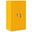 vidaXL Tárolószekrény Mustár sárga 60 x 40 x 105 cm Acél