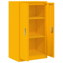 vidaXL Tárolószekrény Mustár sárga 60 x 40 x 105 cm Acél