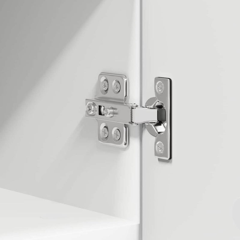 vidaXL Függő szekrény tárolóval Riga Fehér 30 x 31 x 40 cm Faanyag