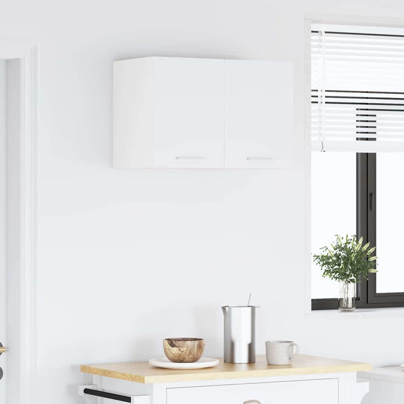 vidaXL Függő szekrény ajtóval Riga 2 pcs Fehér 30 x 31 x 40 cm Faanyag