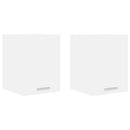 vidaXL Függő szekrény tárolóval 2 pcs Fehér 30 x 31 x 40 cm Faanyag