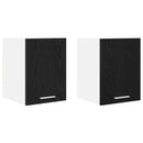 vidaXL Függő szekrény 2 pcs Fekete tölgy és fehér 30 x 31 x 40 cm