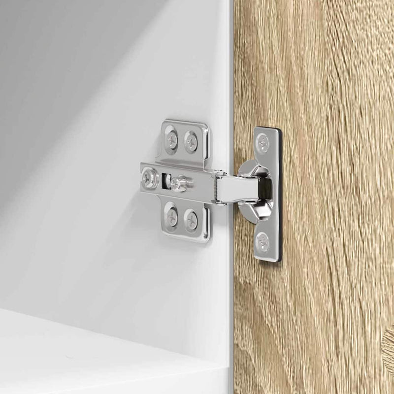 vidaXL Függő szekrény Riga 2 pcs Sonoma tölgy és fehér 30 x 31 x 40 cm