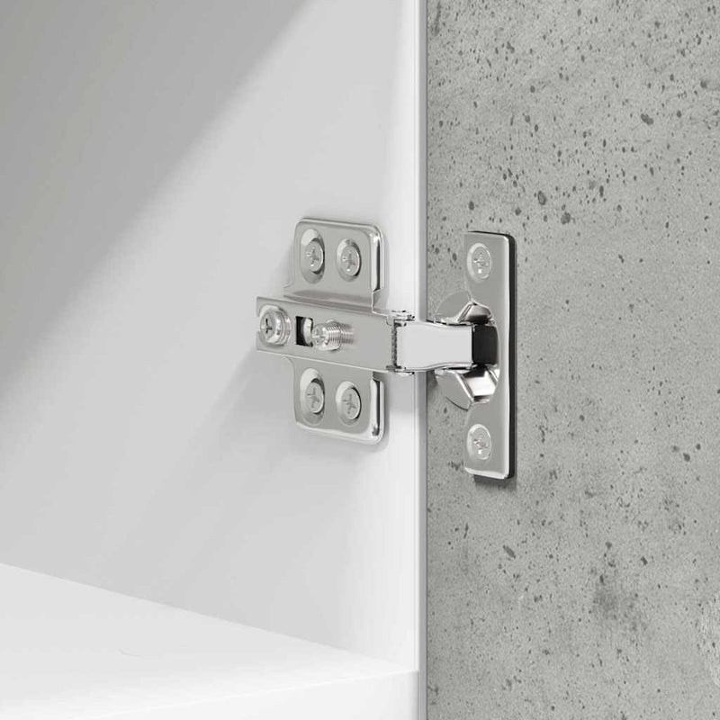 vidaXL Függő szekrény Riga 2 pcs Beton szürke és fehér 30 x 31 x 40 cm