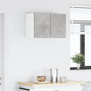 vidaXL Függő szekrény 2 pcs Beton szürke és fehér 30 x 31 x 40 cm