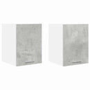 vidaXL Függő szekrény Riga 2 pcs Beton szürke és fehér 30 x 31 x 40 cm