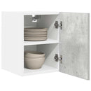 vidaXL Függő szekrény 2 pcs Beton szürke és fehér 30 x 31 x 40 cm