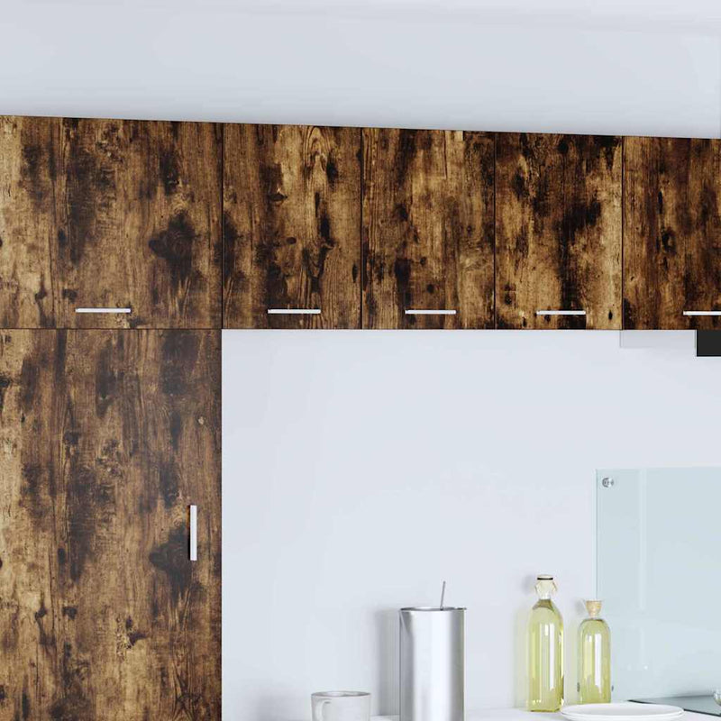 vidaXL Függő szekrény Riga Füstölt tölgy és fehér 30 x 31 x 40 cm