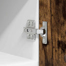 vidaXL Függő szekrény tárolóval Riga 2 pcs Füstölt tölgy és fehér