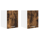 vidaXL Függő szekrény 2 pcs Füstölt tölgy és fehér 30 x 31 x 40 cm