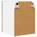 vidaXL Függő szekrény tárolóval Riga 2 pcs Füstölt tölgy és fehér