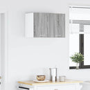 vidaXL Függő szekrény Szürke Sonoma és fehér 30 x 31 x 40 cm Faanyag