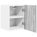 vidaXL Függő szekrény Szürke Sonoma és fehér 30 x 31 x 40 cm Faanyag