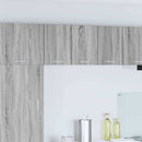 vidaXL Függő szekrény tárolóval Riga 2 pcs Szürke Sonoma és fehér