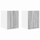 vidaXL Függő szekrény 2 pcs Szürke Sonoma és fehér 30 x 31 x 40 cm